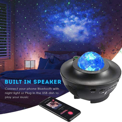 Galaxy Star Projector Night Light with Bluetooth Speaker & Remote